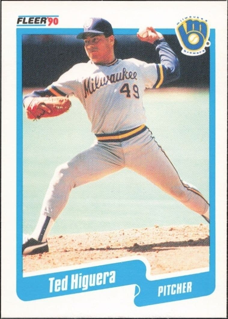 1990 Fleer Ted Higuera #326 baseball trading card front