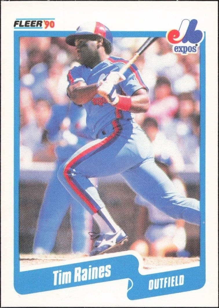 1990 Fleer Tim Raines #359 trading card