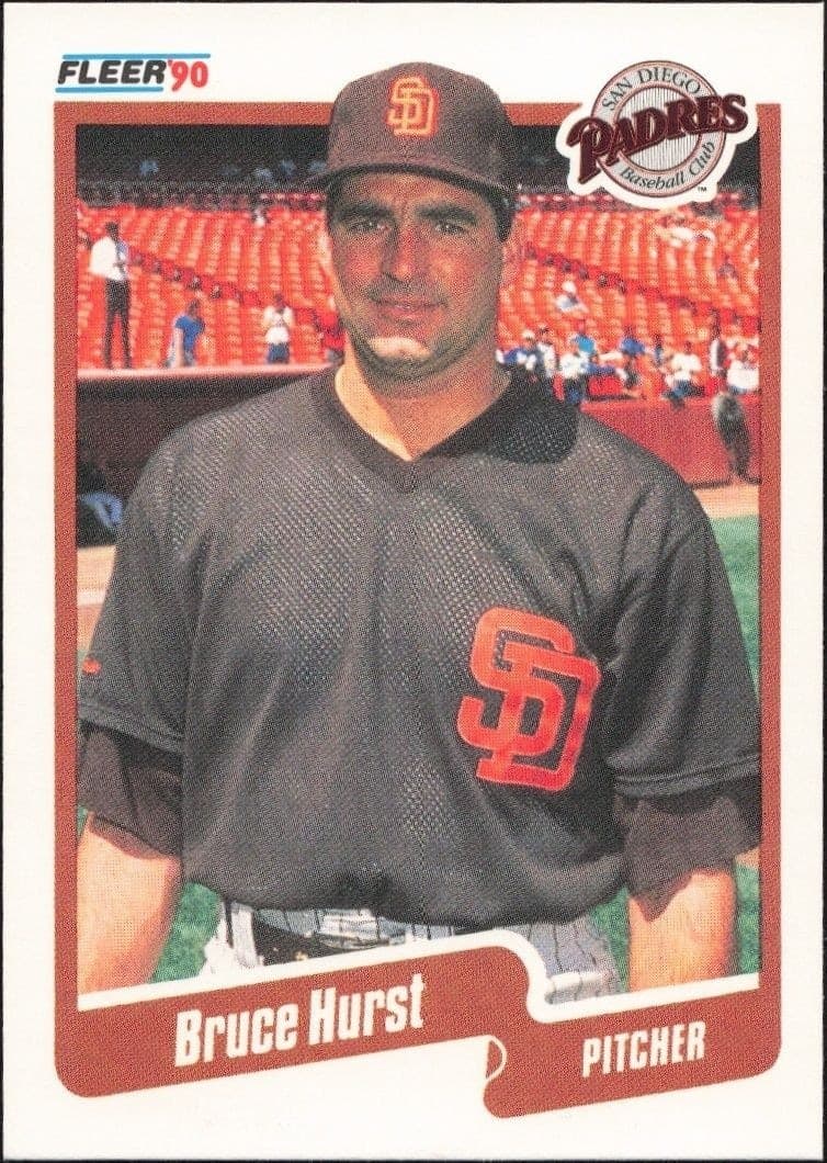 1990 Fleer Bruce Hurst #159 trading card