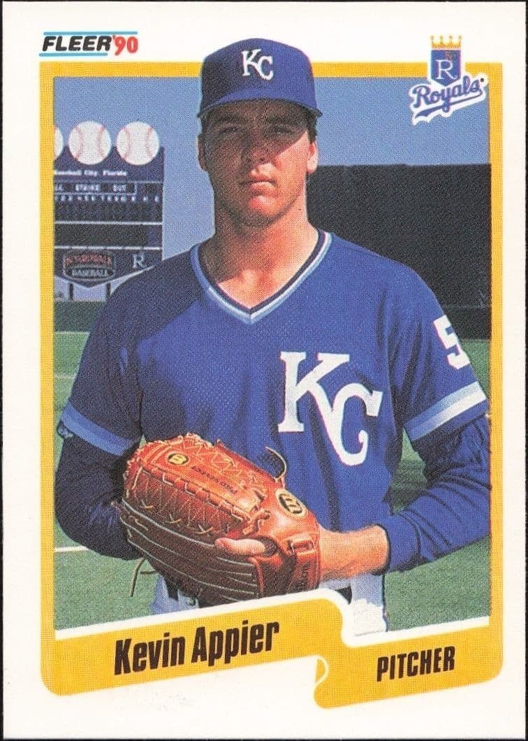 1990 Fleer Kevin Appier #100 trading card