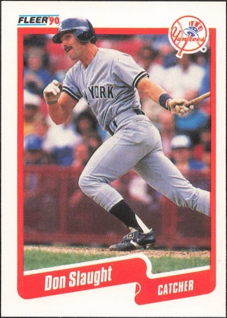 1990 Fleer Don Slaught #456 trading card