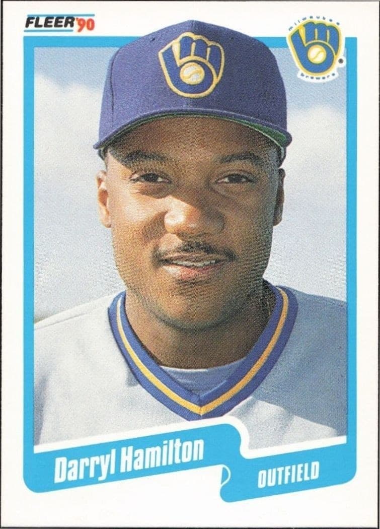 1990 Fleer Darryl Hamilton #325 trading card