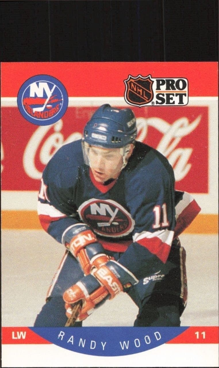 1990-91 Pro Set Randy Wood #194 hockey trading card front