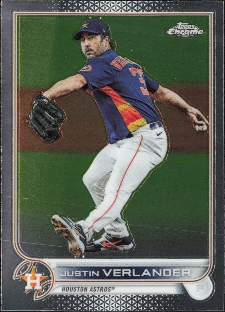 2022 Topps Chrome Justin Verlander #87 trading card