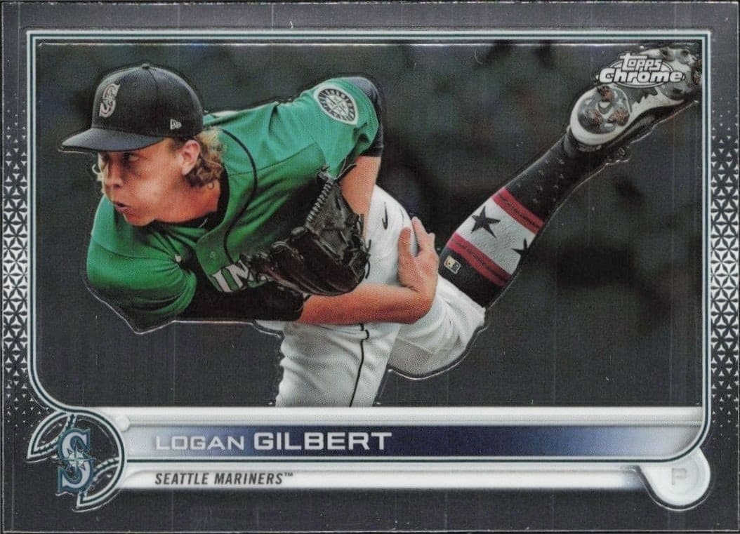 2022 Topps Chrome Logan Gilbert #211 trading card