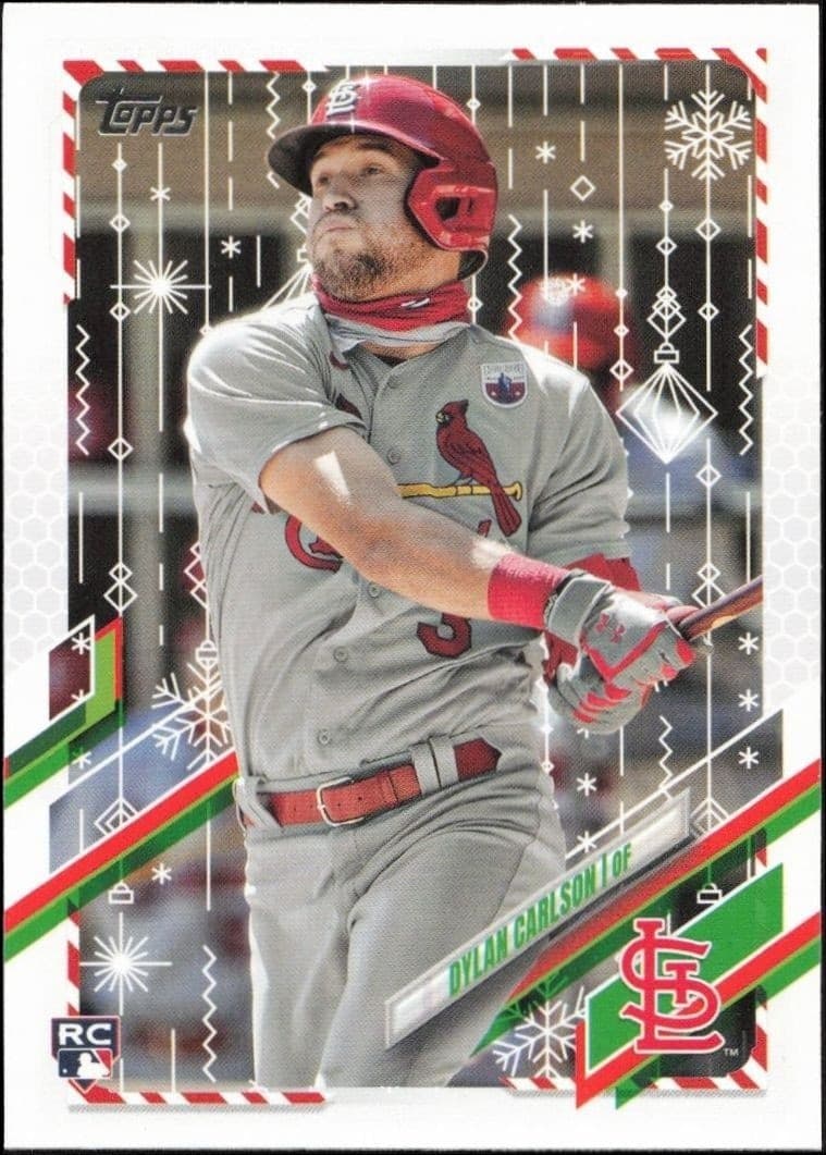 2021 Topps Holiday Dylan Carlson #HW106 trading card