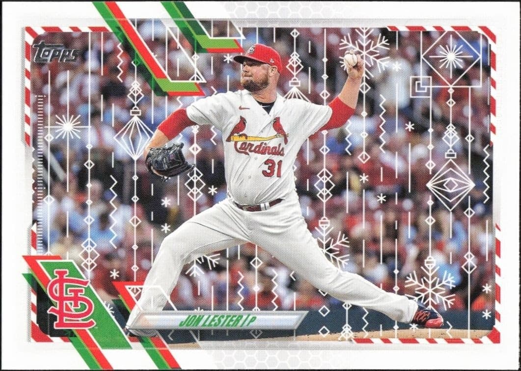 2021 Topps Holiday Jon Lester #HW94 trading card