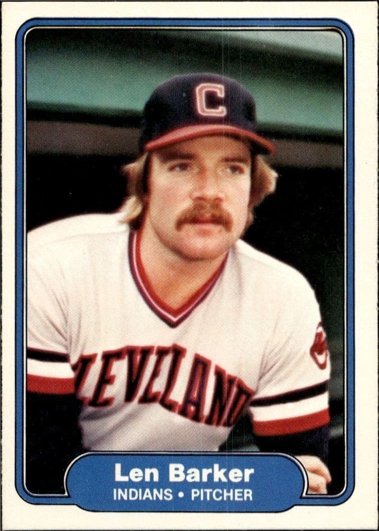 1982 Fleer Len Barker #360 trading card