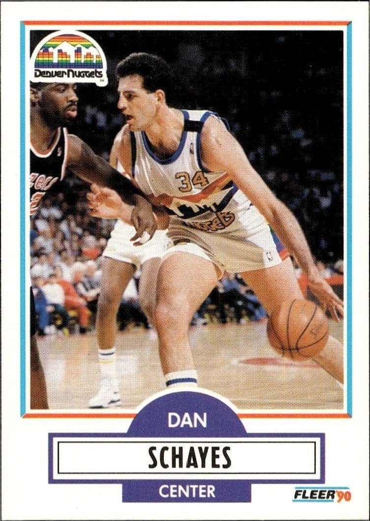 1990-91 Fleer Danny Schayes #53 trading card