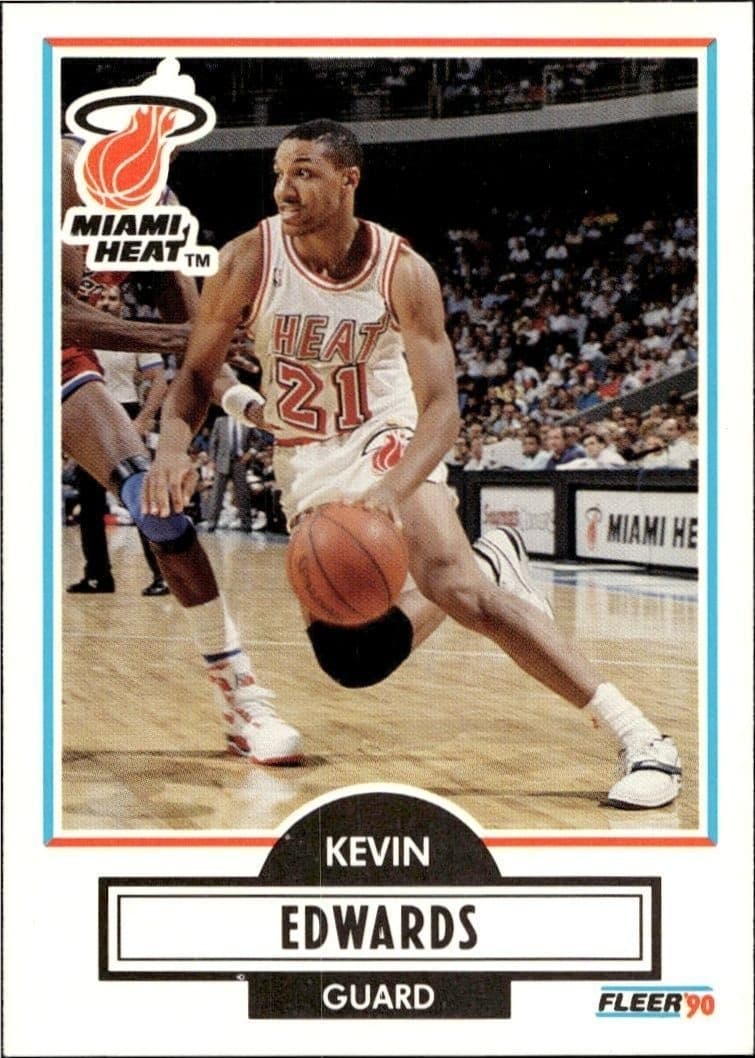 1990-91 Fleer Kevin Edwards #99 trading card