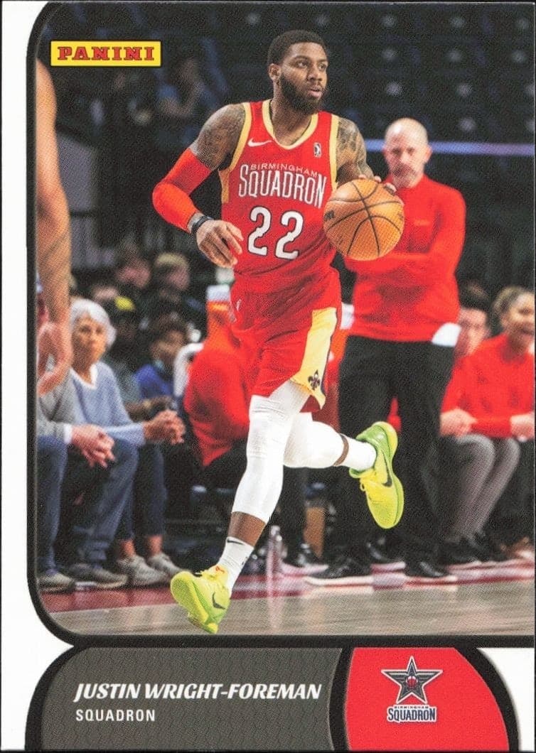 2021-22 Panini NBA G League Justin Wright-Foreman #17 basketball trading card front