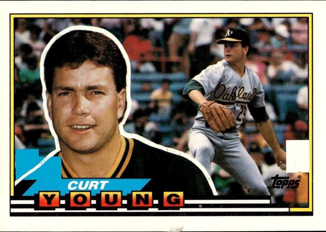 1989 Topps Big Curt Young #254 trading card