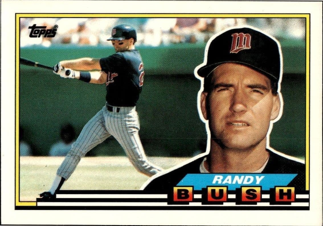 1989 Topps Big Randy Bush #282 trading card
