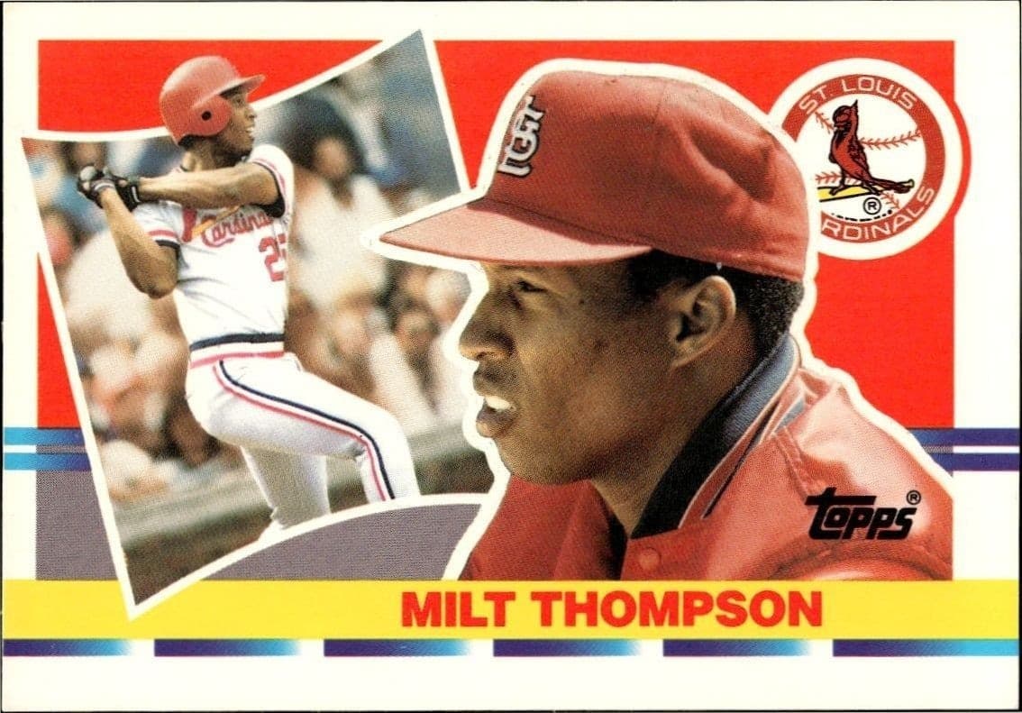 1990 Topps Big Milt Thompson #126 trading card