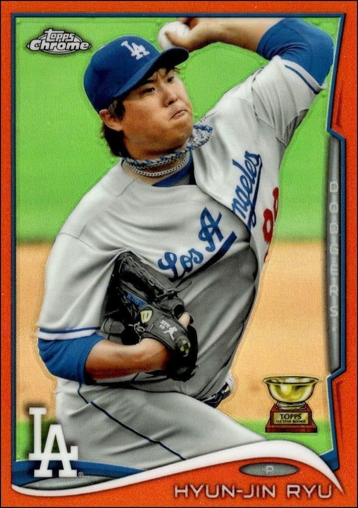 2014 Topps Chrome Hyun-Jin Ryu #107 trading card