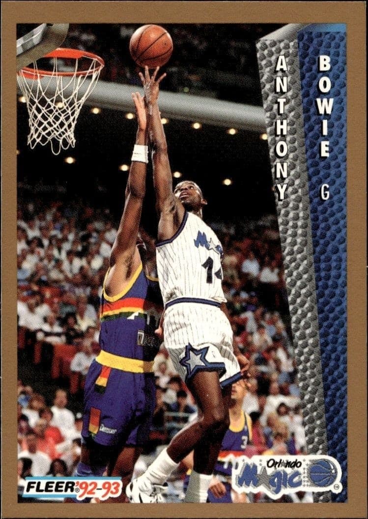 1992-93 Fleer Anthony Bowie #159 trading card