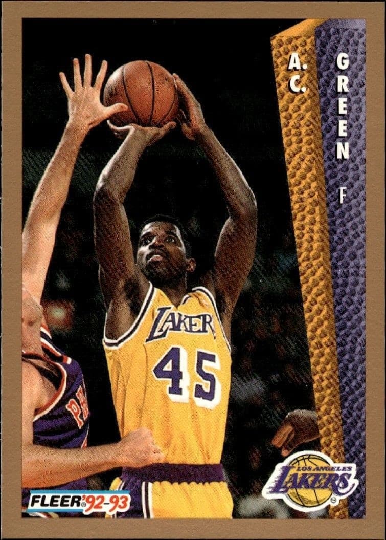 1992-93 Fleer A.C. Green #108 trading card