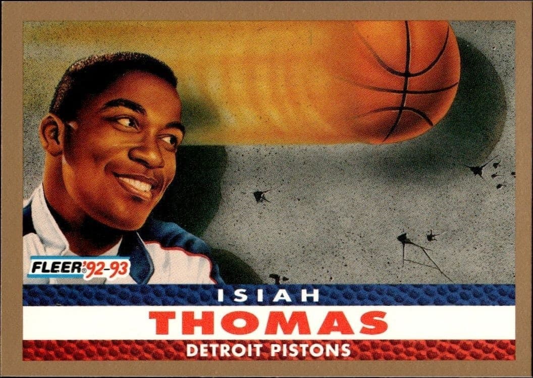 1992-93 Fleer Isiah Thomas #255 trading card