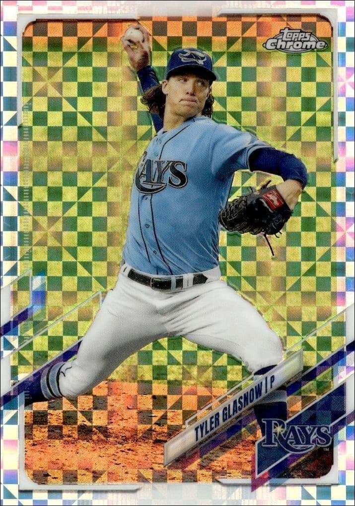 2021 Topps Chrome Tyler Glasnow #129 trading card