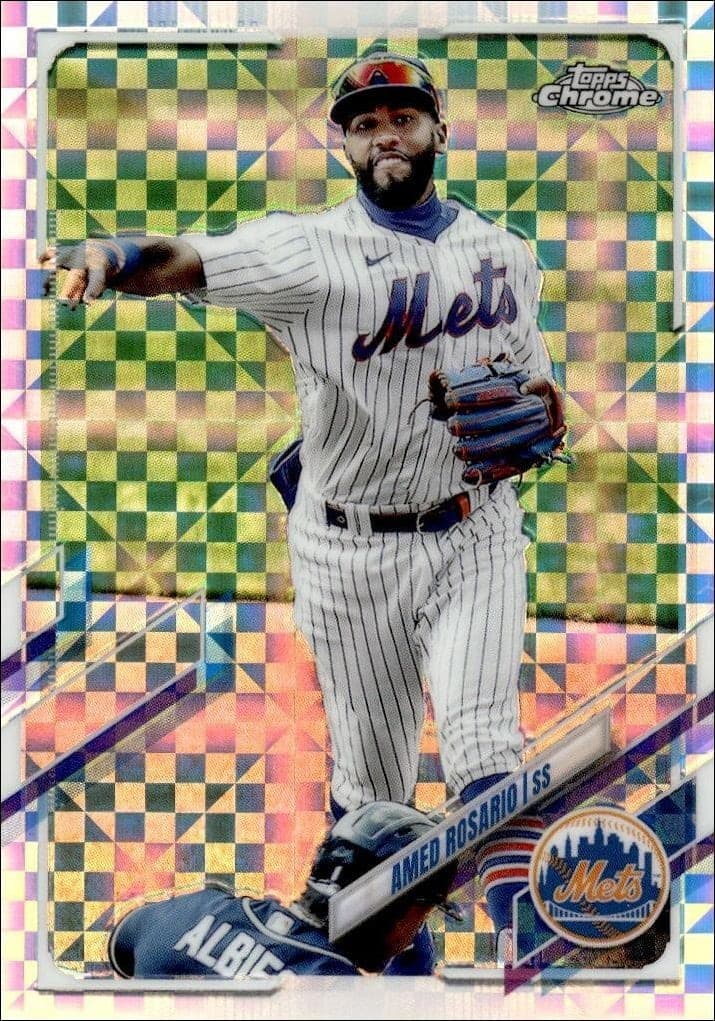 2021 Topps Chrome Amed Rosario #190 trading card