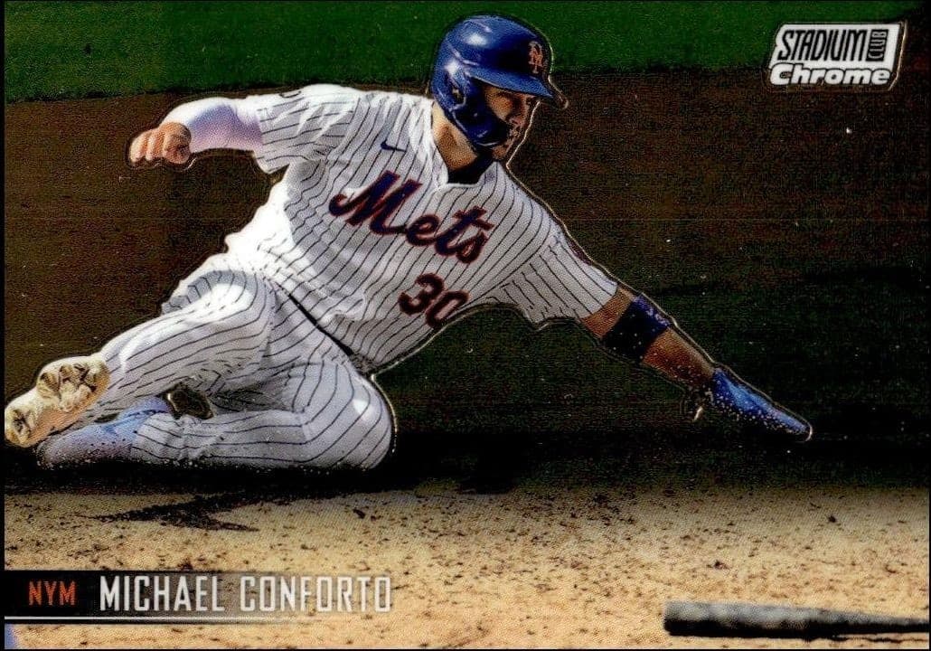 2021 Topps Stadium Club Chrome Michael Conforto #163 trading card