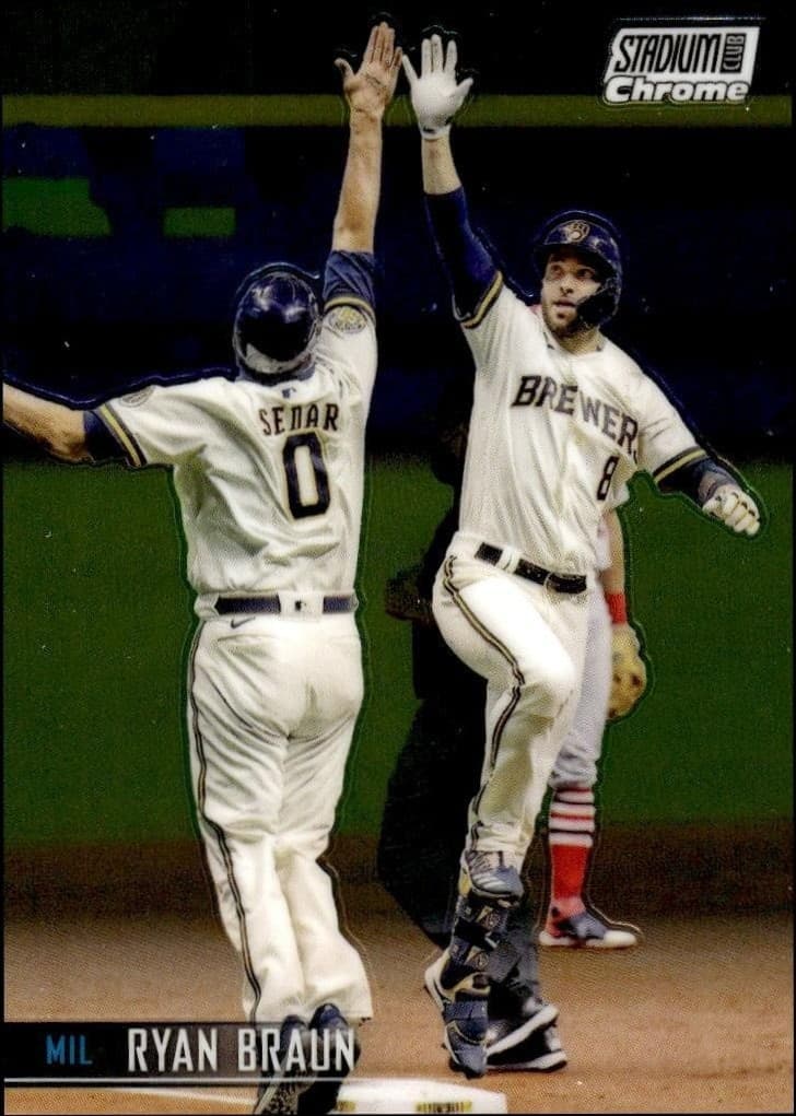 2021 Topps Stadium Club Chrome Ryan Braun #119 trading card