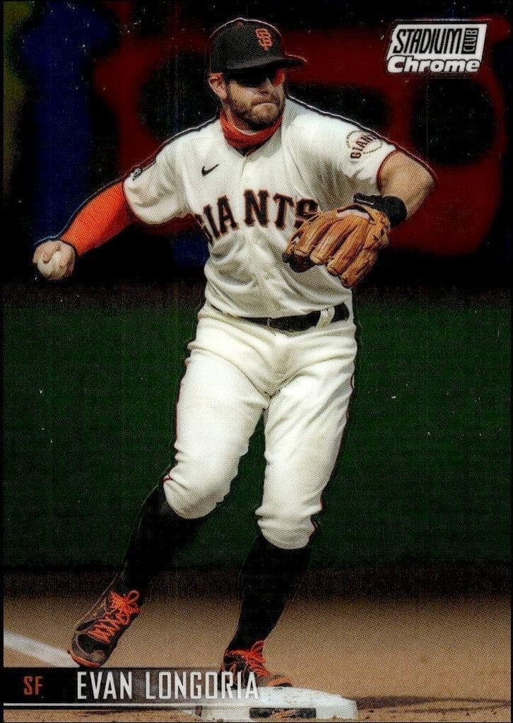 2021 Topps Stadium Club Chrome Evan Longoria #287 trading card