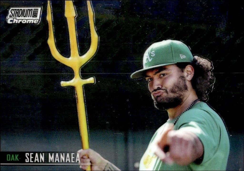 2021 Topps Stadium Club Chrome Sean Manaea #389 trading card