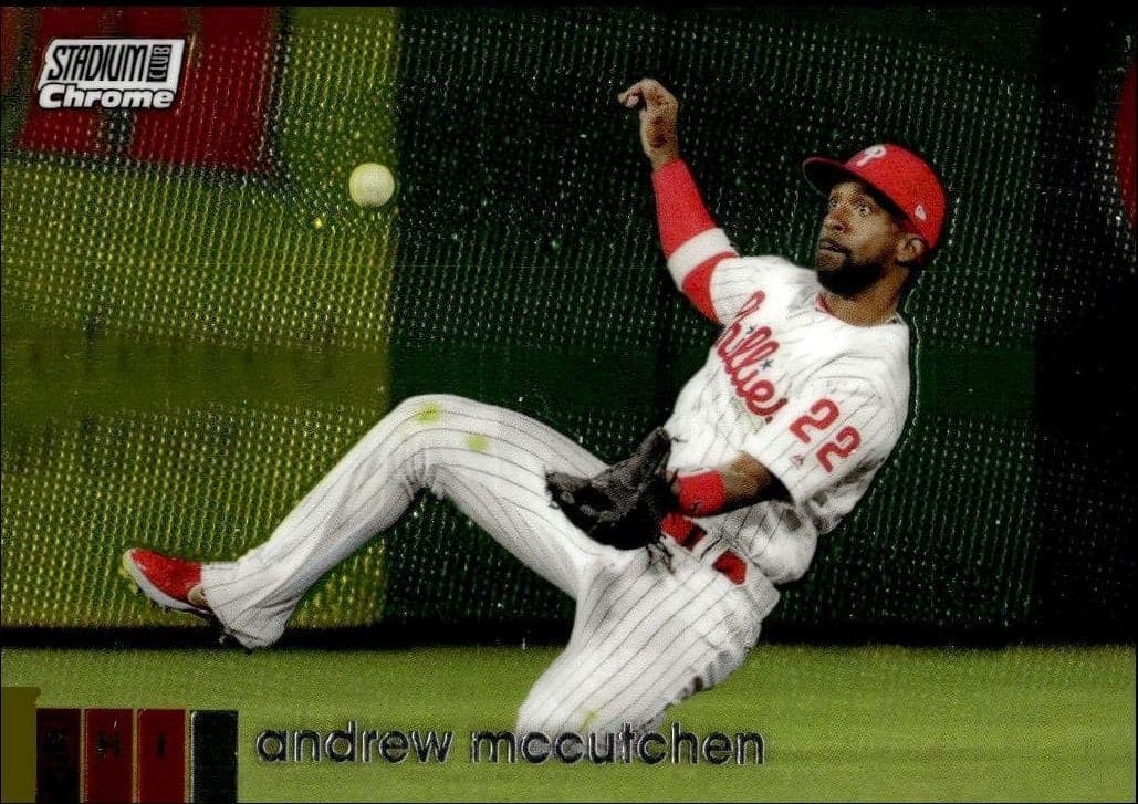 2020 Topps Stadium Club Chrome Andrew McCutchen #77 trading card