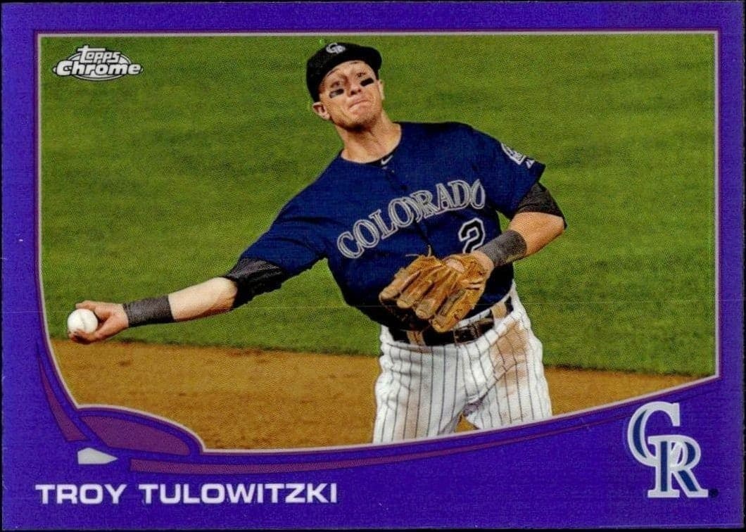2013 Topps Chrome Troy Tulowitzki #52 trading card