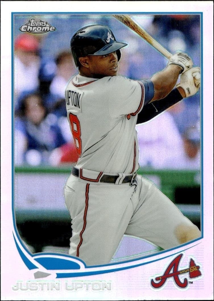 2013 Topps Chrome Justin Upton #143 trading card