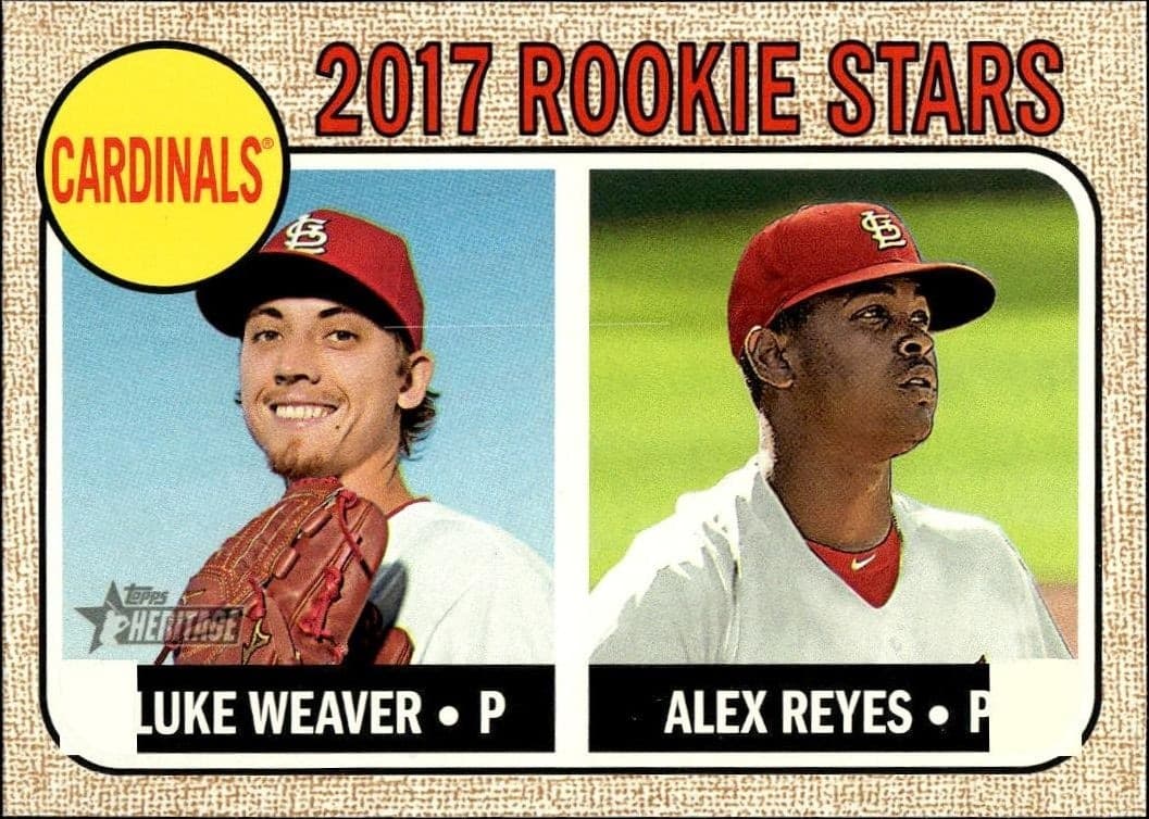 2017 Topps Heritage Luke Weaver #162 trading card