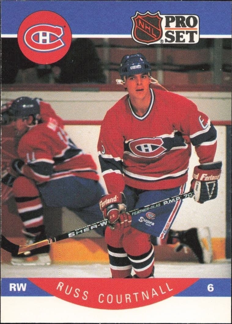 1990-91 Pro-Set NHL Series 1 Russ Courtnall #149 trading card