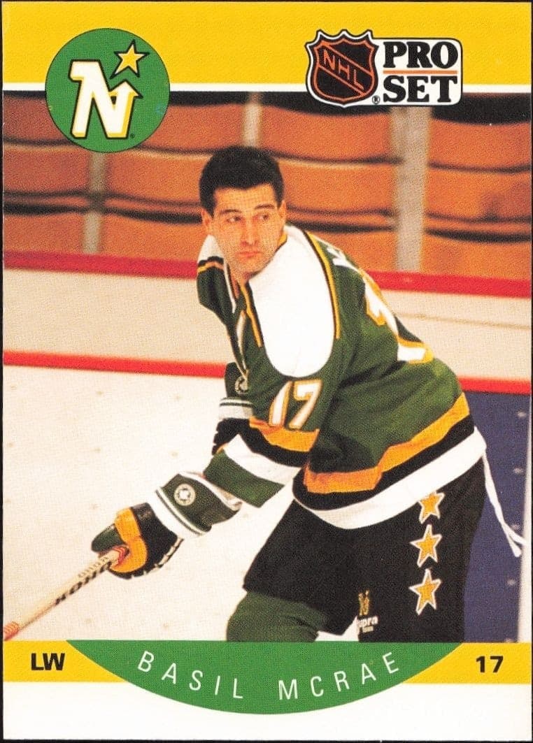 1990-91 Pro-Set NHL Series 1 Basil McRae #141 trading card