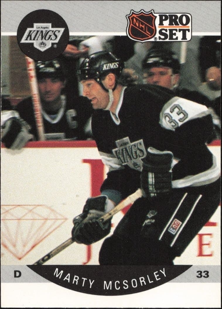 1990-91 Pro-Set NHL Series 1 Marty McSorley #124 trading card