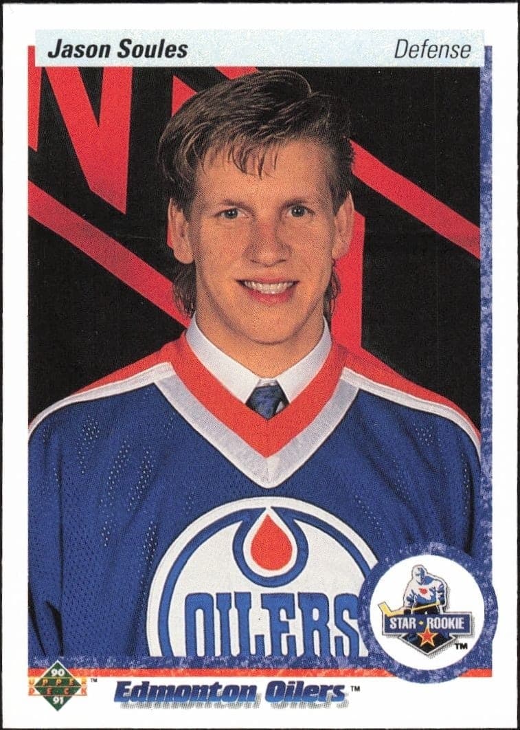 1990-91 Upper Deck Jason Soules #75 hockey trading card front