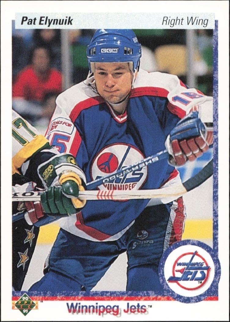 1990-91 Upper Deck Pat Elynuik #74 hockey trading card front