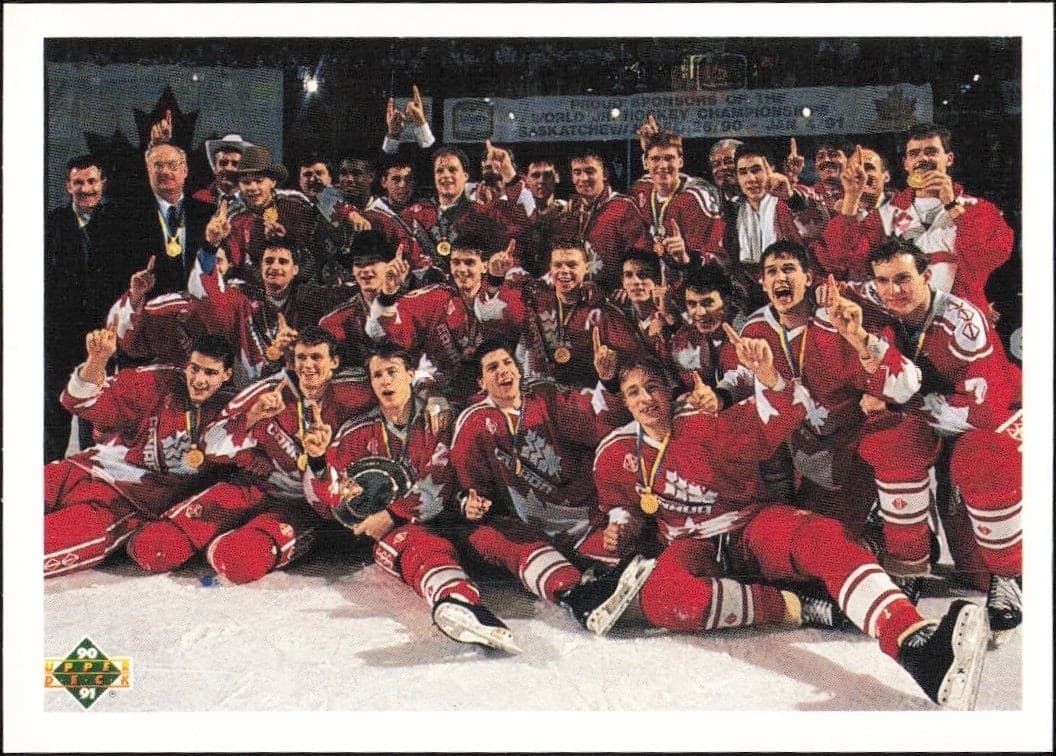 1990-91 Upper Deck Checklist #451 hockey trading card front