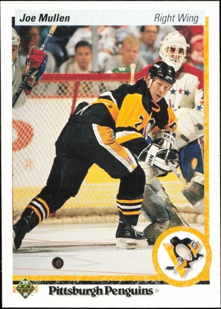1990-91 Upper Deck Joe Mullen #423 hockey trading card front