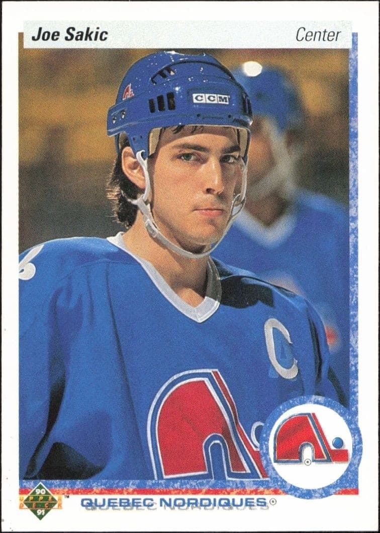 1990-91 Upper Deck Joe Sakic #164 hockey trading card front
