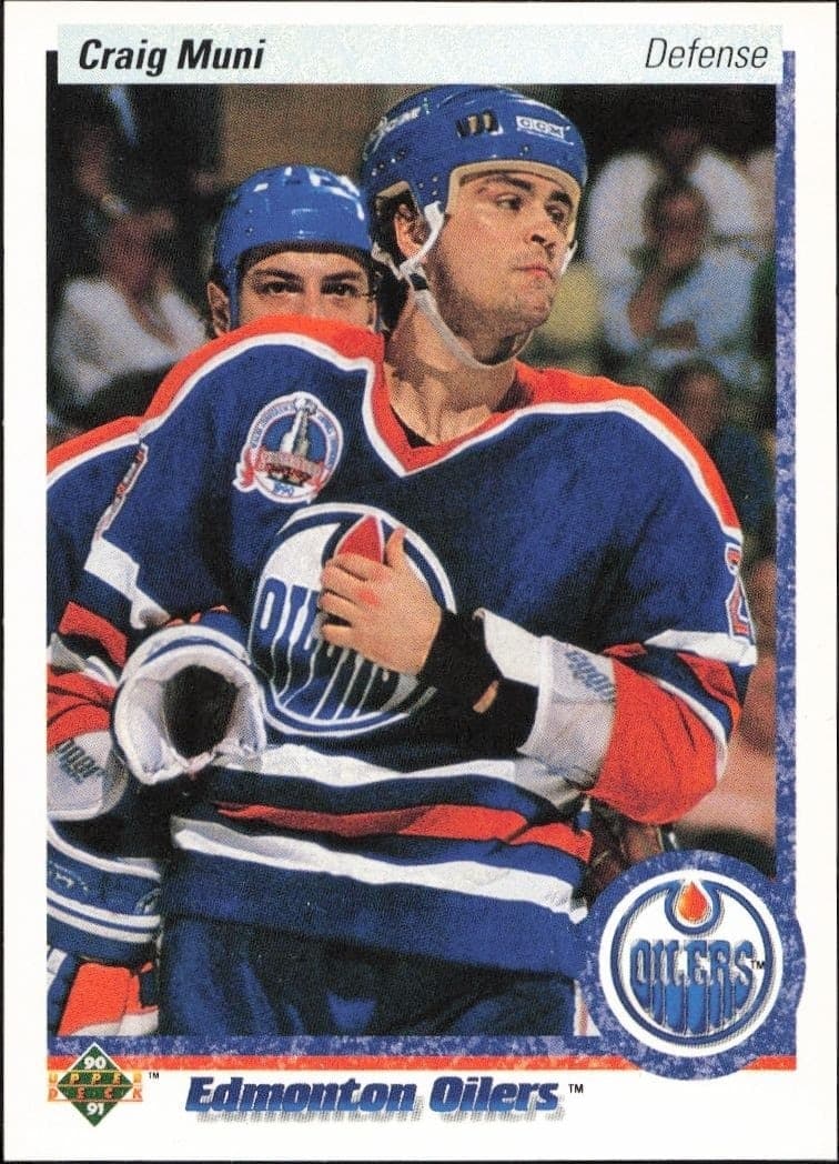1990-91 Upper Deck Craig Muni #21 hockey trading card front