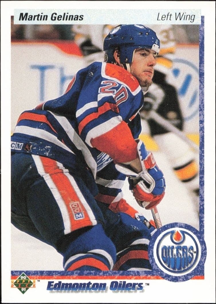 1990-91 Upper-Deck Martin Gelinas #23 trading card