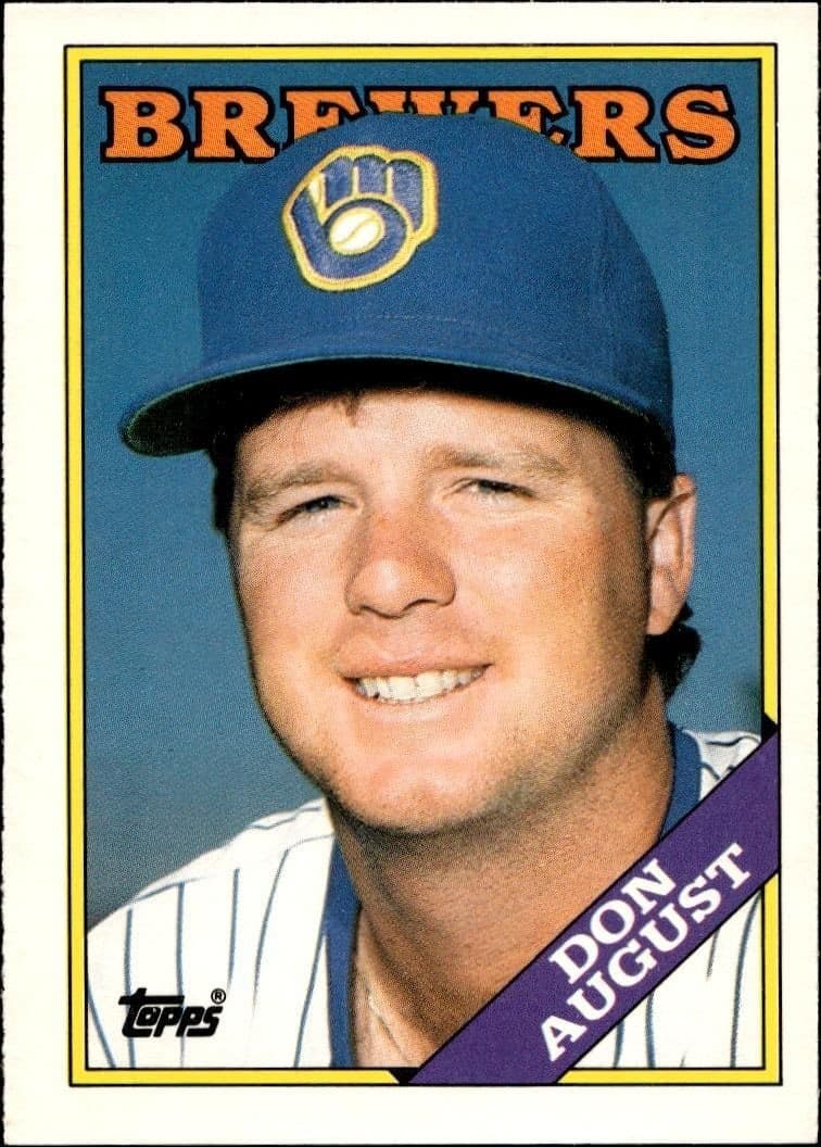 1988 Topps Traded Don August #7T trading card