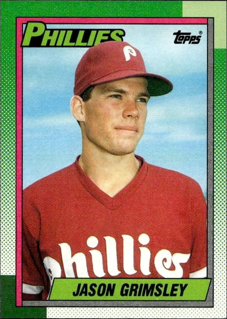 1990 Topps Jason Grimsley #493 trading card