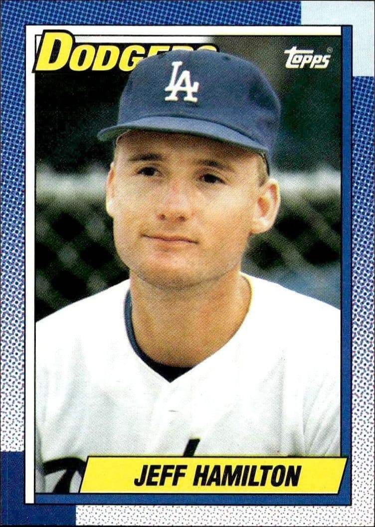 1990 Topps Jeff Hamilton #426 baseball trading card front