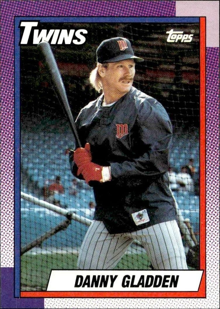 1990 Topps Danny Gladden #298 baseball trading card front