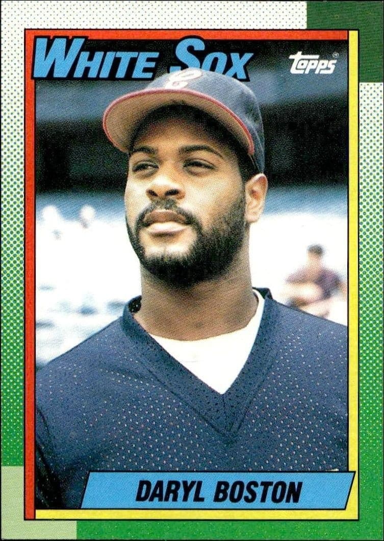 1990 Topps Daryl Boston #524 baseball trading card front
