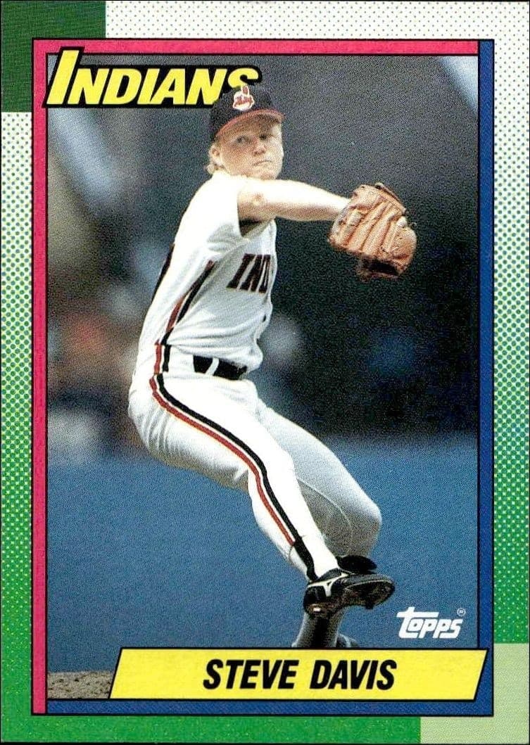 1990 Topps Steve Davis #428 baseball trading card front