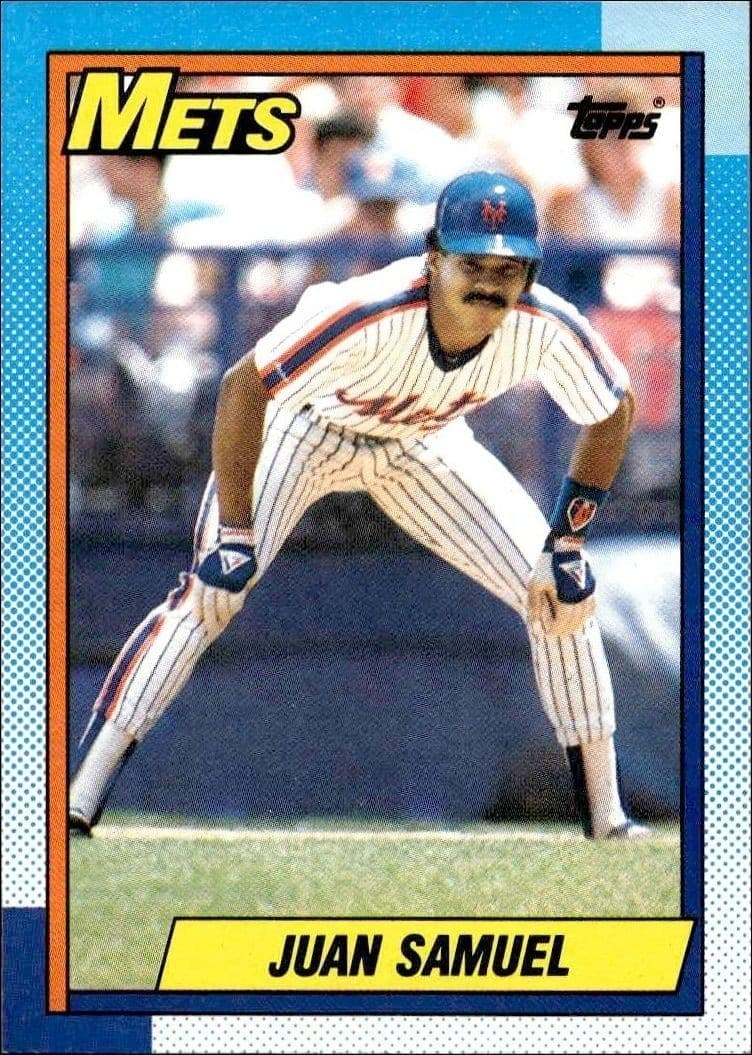 1990 Topps Juan Samuel #85 trading card