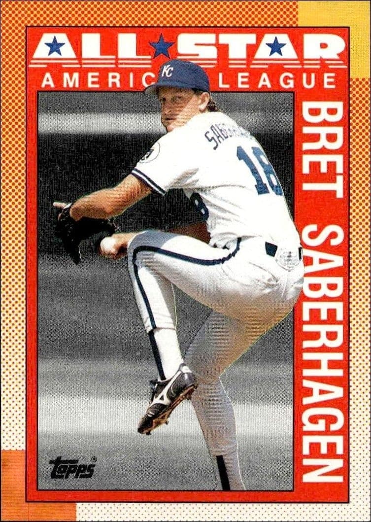 1990 Topps Bret Saberhagen #393 trading card